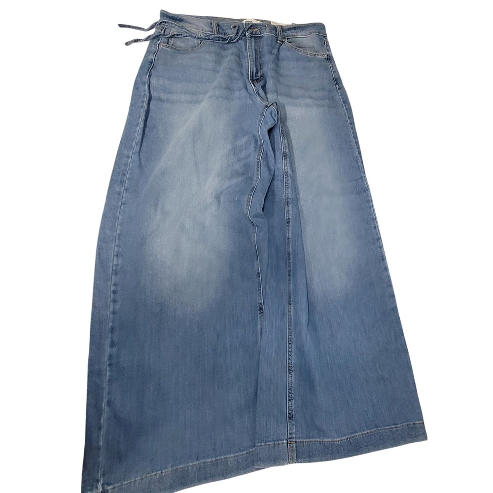Sonoma Goods For Life Mid Rise Wide Leg‎ Jeans Light Wash Blue Size 14 NWT